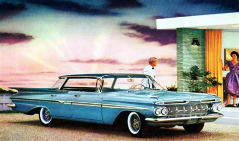 Chevrolet Impala Sport Sedan 1959 Mad Men Art Vintage Ad Art Collection