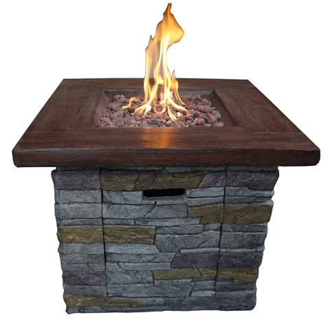 Crawford And Burke Caldera Outdoor Magnesium Oxide Propane Gas Fire Pit