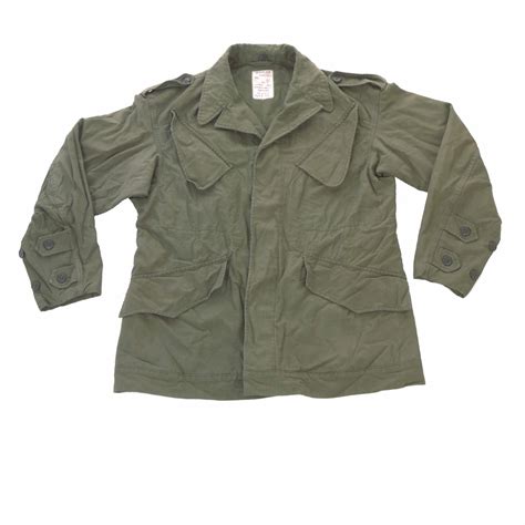 Dutch Army Surplus Olive Green Cotton M65 Ish Style Field Jacket