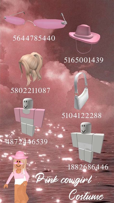 Pink Cow Girl Costume Code Roblox Roblox Roblox Coding