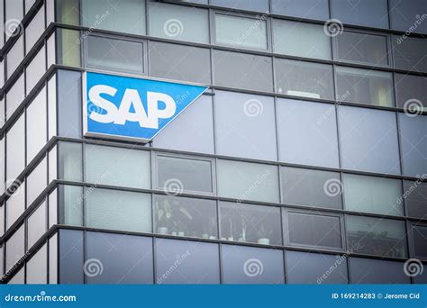 Sap Logo In Front Of Their Office For Brno Editorial Stock Photo