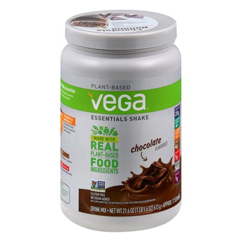 Vega Essentials Shake Chocolate Flavored Drink Mix Hy Vee Aisles