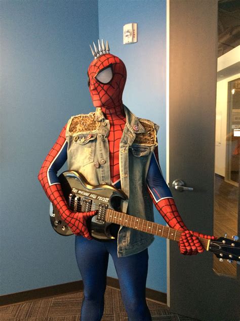 Spider Punk Cosplay Halloween Costumes Friends Spiderman Costume