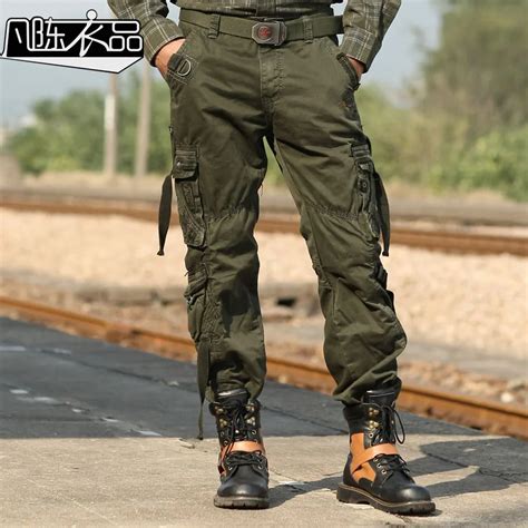 2014 fashion brand men s army green cargo pants military camo pants for men outdoor sports pants