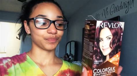 Dying My Hair Burgundy Red💆🏽 Youtube