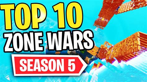 Top 10 Best Zone Wars Season 5 Creative Maps In Fortnite Fortnite Storm Wars Map Codes Youtube