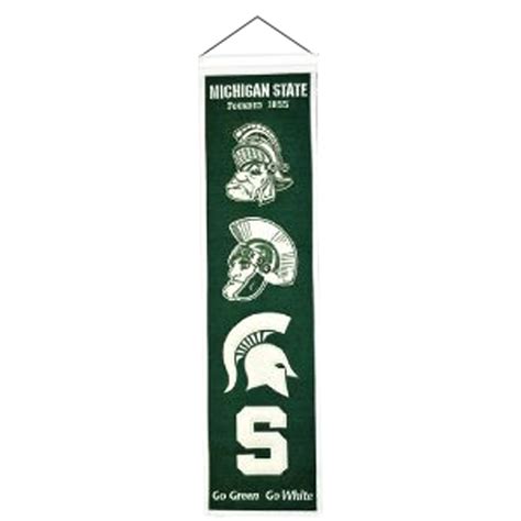 Michigan State Spartans Logo Evolution Heritage Banner Palm Beach