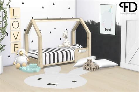 Download Sims 4 Pose Toddler Twin Bunk Beds Kids Furniture Sims 4 5b0