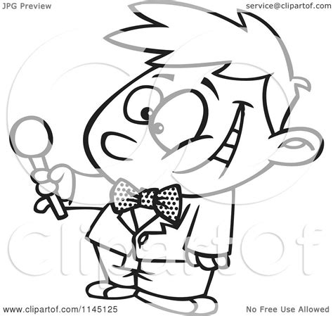 See more of kids n kids clipart creator on facebook. Cartoon Clipart Of An Interviewing Boy Holding out a ...