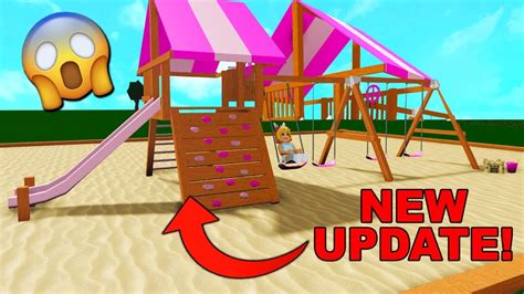 I Built A Playground In Bloxburg New Update Roblox Youtube