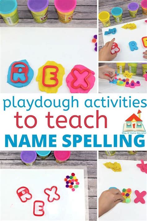 Back To Preschool Name Practice With Playdough Stay At Home Educator