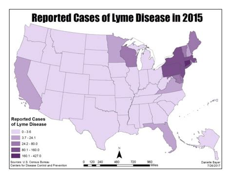 Map Of The Week Beware Of Lyme Disease Ubique