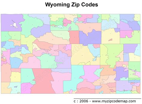 35 Wyoming Zip Code Map Maps Database Source