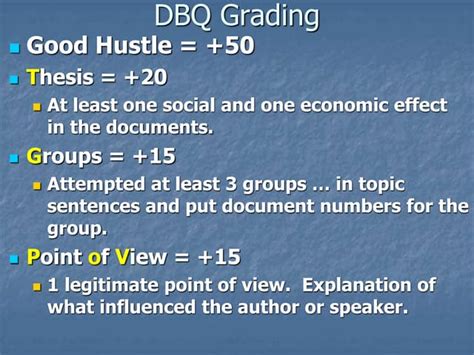 Dbq Grading And Corrections Ppt