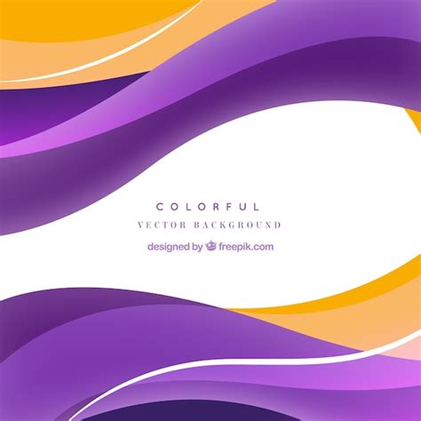 Free Vector | Abstract waves colorful vector background