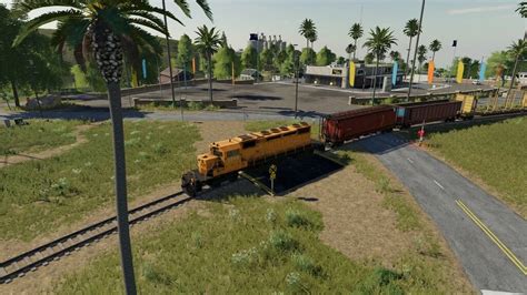 Rail Road Crossing V10 Fs19 Farming Simulator 2022 19 Mod