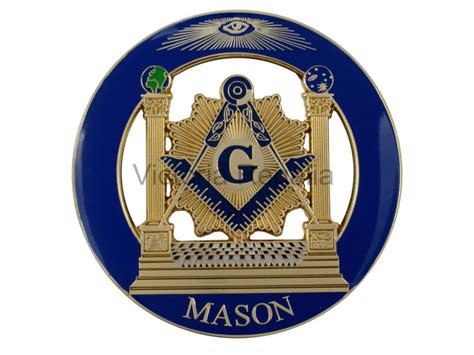 Masonic Pillars With Square And Compass With G And Other Symbols Self