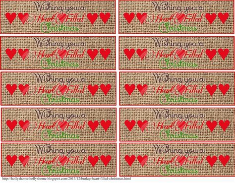 Learn to make some super fast and easy burlap napkin rings with a iron on embroidered letter for each person at your table this holiday. HollysHome Family Life: Burlap Heart Filled Christmas ...
