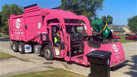 Sbc Waste Solutions Pink Mack Lr Heil Sierra Curotto Can Garbage Truck