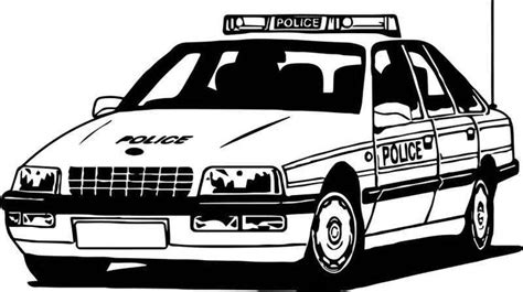 Glue them to opposite sides of a thin piece of cardboard, such as a recyled cereal box. Good Police Car Coloring Page