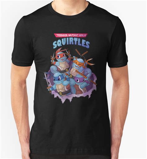 Ninja Teenage Mutant Ninja Squirtles By Diane J Whitten Rundhals Shirt Shirts T Shirt