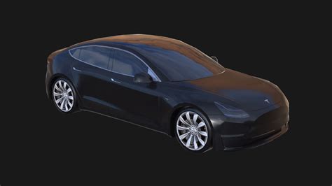3d Model Pack Low Poly Tesla S