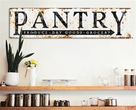 Pantry Sign Modern Farmhouse Fixer Upperdecor Distressed Farm Etsy
