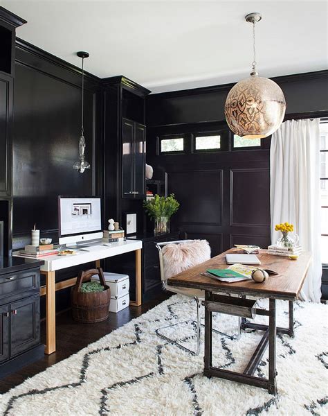 Shop for modern and black home decor from france. 30 Black and White Home Offices That Leave You Spellbound