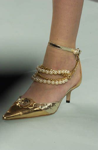 Chanel Gold Metallic Leather Slingback Cc Logo High Heel Dorsay Pumps