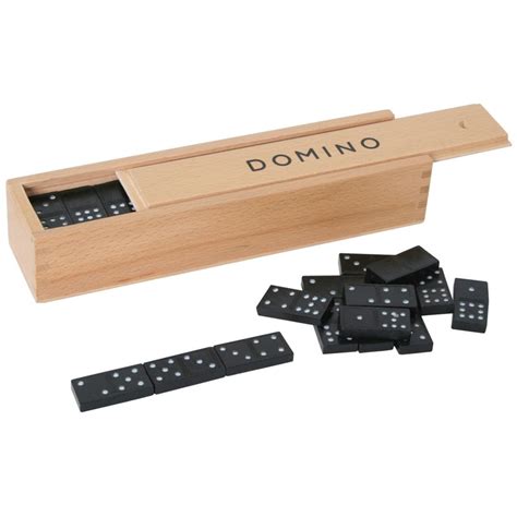 Domino Im Holzkasten 55 Steine 1349