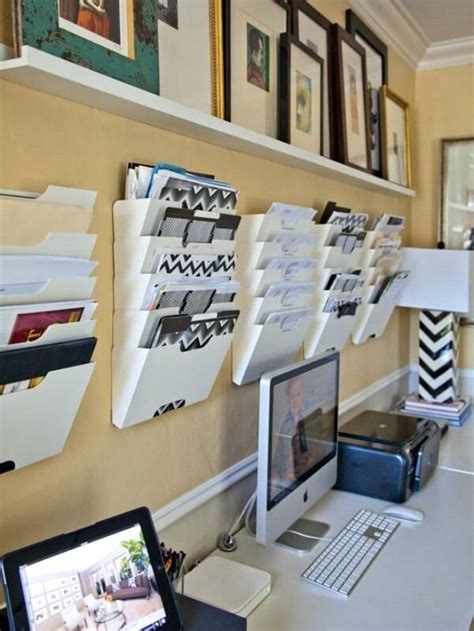 Wall office desk desk organization ideas. Home Office Organization Tips · Cozy Little House