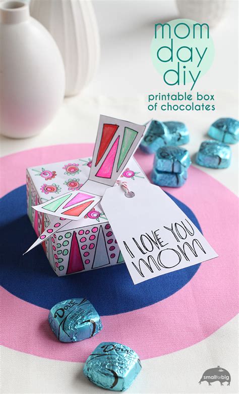What is a good way but consider incorporating these diy gift ideas into her special day. Mother's Day Free Printable Chocolate Box - Gift Box DIY ...