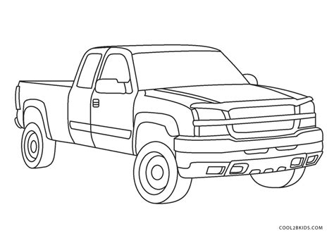 printable truck coloring pages  kids