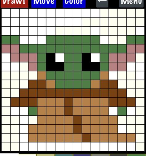 Baby Yoda Pixel Art InfographicNow Your Number One Source For