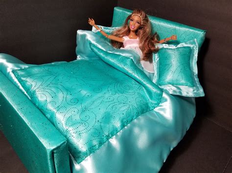 Barbie Luxurious Bed Barbie Furniture 16 Scale Doll Bed Handmade