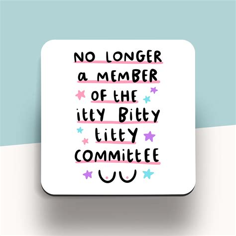 Personalised No Longer A Member Of The Itty Bitty Titty Etsy