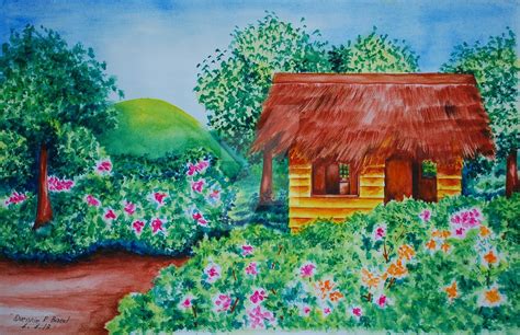 Nipa Hut Painting At Explore Collection Of Nipa