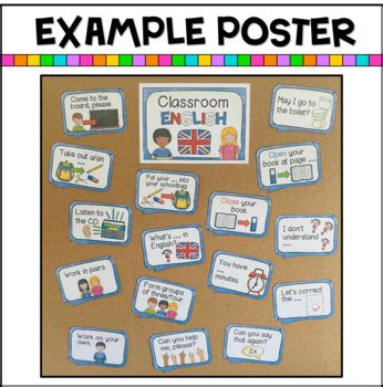 Classroom Language Posters ESL ELL By My Teaching Factory TpT