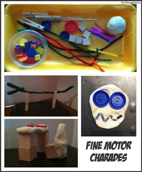 Fine Motor Charades Aka Another Way To Use The Junk Drawer