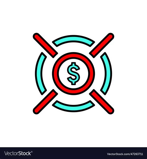 Business Target Banking Icon Royalty Free Vector Image