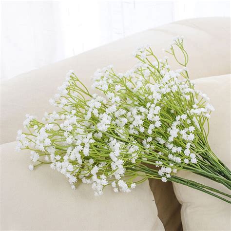 In the seventies baby's breath was all the rage, people wore it in their hair and made all kinds of hair ornaments with it. 1PCS DIY Artificial baby's breath Flower Gypsophila Fake ...