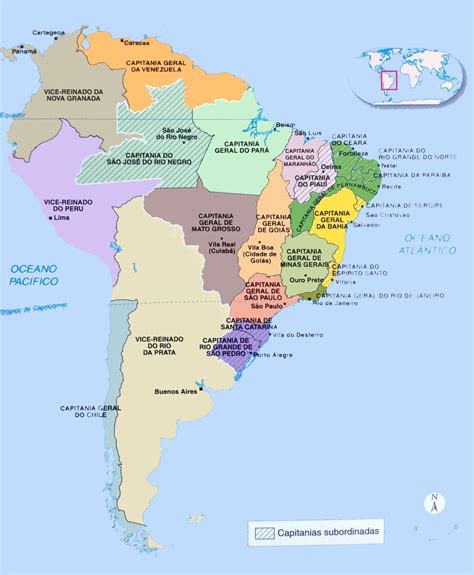 Histo é História Mapas HistÓricos Vice Reino Do Brasil 1774 1815