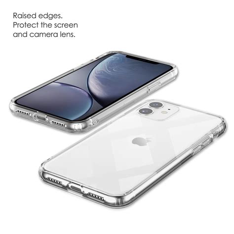 Shamos Case For Iphone 11 Clear Shock Absorption With Tpu Bumpers Anti