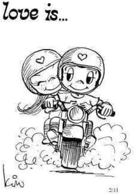 Love Motorcycle Biker Love Love Is Cartoon Love Is Comic