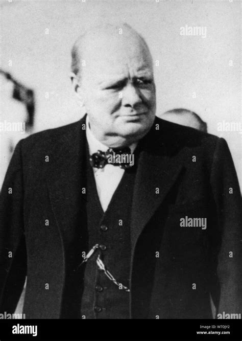 La Seconde Guerre Mondiale Le Premier Ministre Winston Churchill Banque