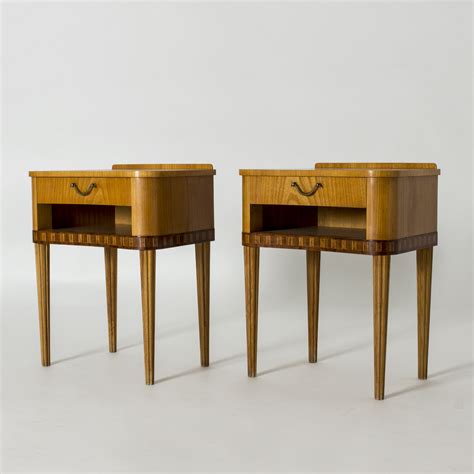 Buy wooden oak bedside tables in modern affordable designs to create the perfect easy spot. Pair of Swedish Modern bedside tables | Beautiful Vintage ...