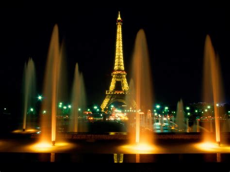 Paris Paris Eiffel Tower At Night