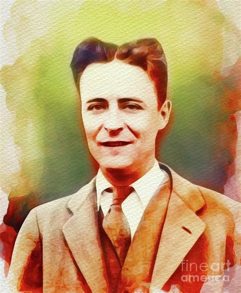 F Scott Fitzgerald Literary Legend Painting By Esoterica Art Agency