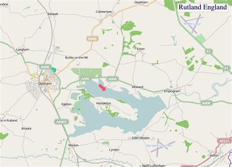 A Map Of Rutland England Rutland Uk Map
