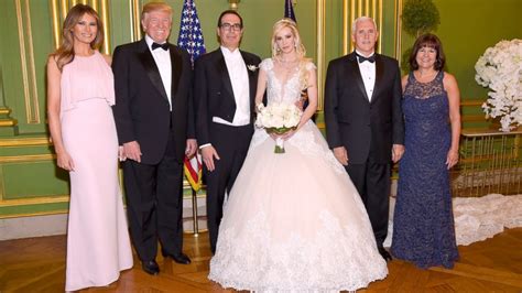 Trumps Attend Steve Mnuchins Wedding Officiated By Mike Pence Abc News